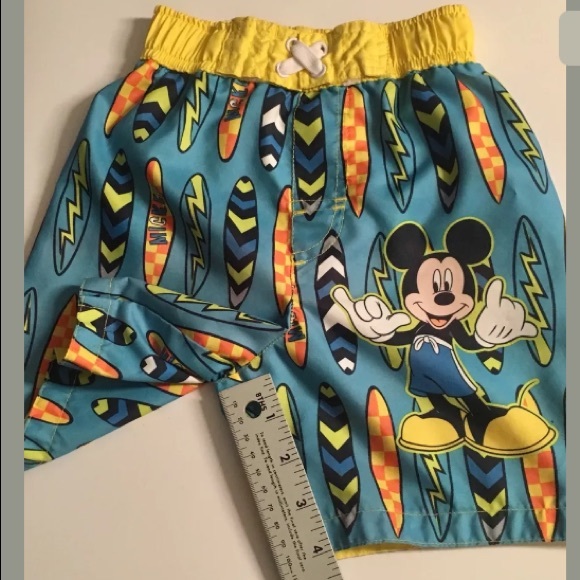 Disney Mickey Mouse Swim Trunks Size 2T - Picture 7 of 8